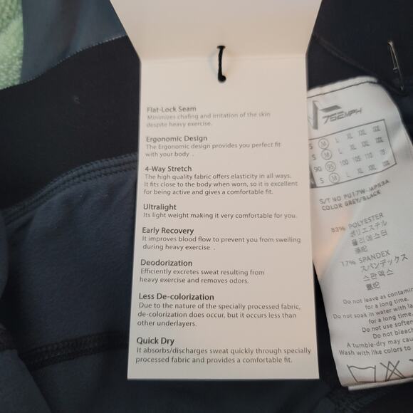 762MPH Men's Quick Cool Dry Running Long Pants Tights Leggings M NWT - Picture 5 of 5